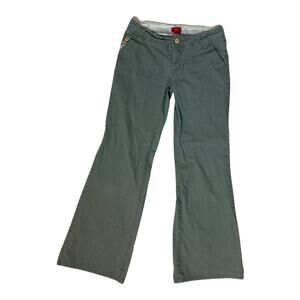 Y2K 2000s Mossimo Supply CO Bootcut Low Rise Flared Khaki Chino Pants Flat Sz 5